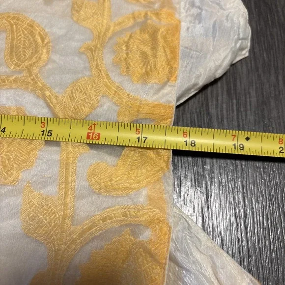 Vtg Mary McFadden Vest Womens Medium Jacquard Linen/Rayon Paisley Artsy Hippie L - Picture 7 of 9